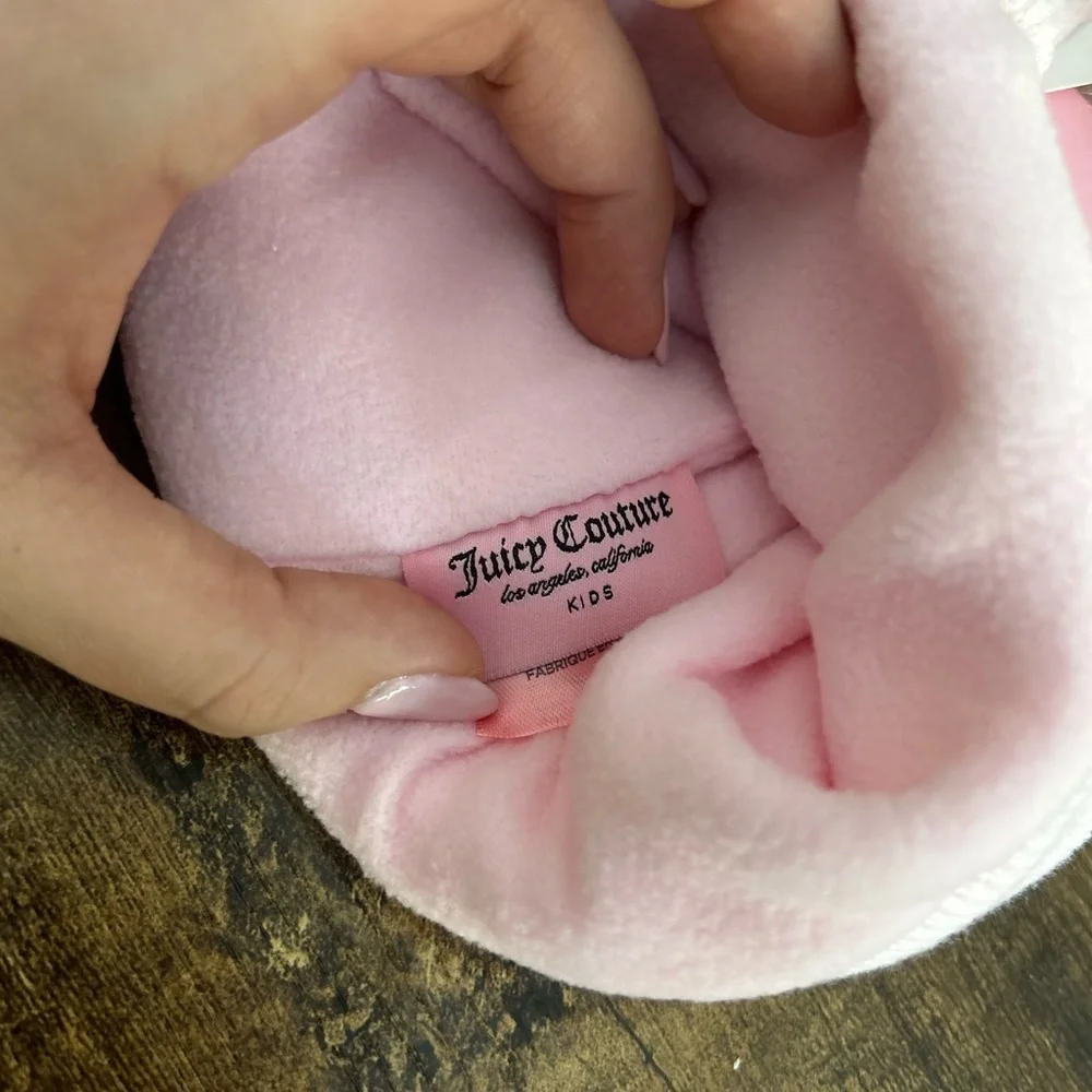 Juicy Couture Light Pink Beanie and Glove Set